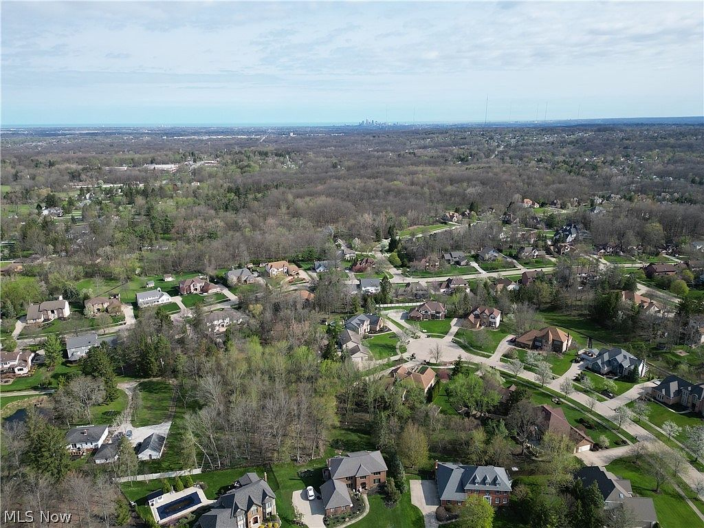 Aerial view of North Royalton neighborhood context