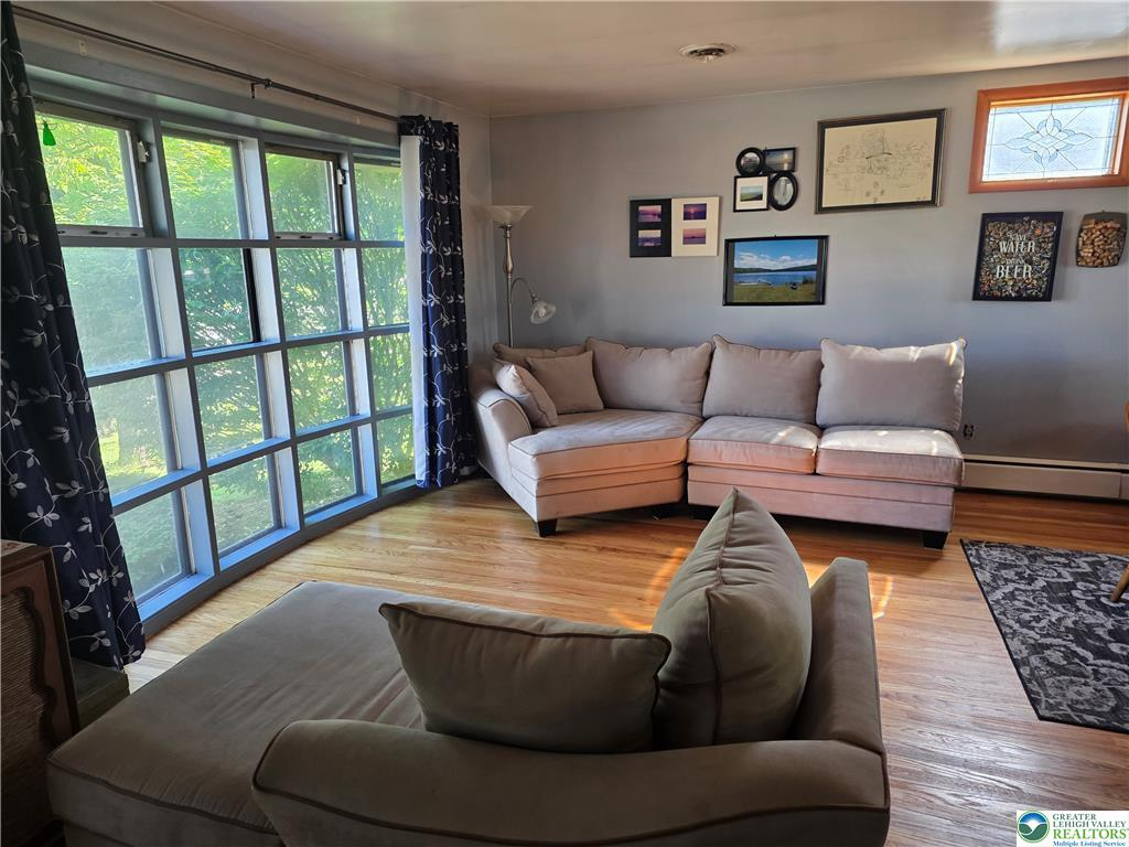 Formal living room wide-angle view