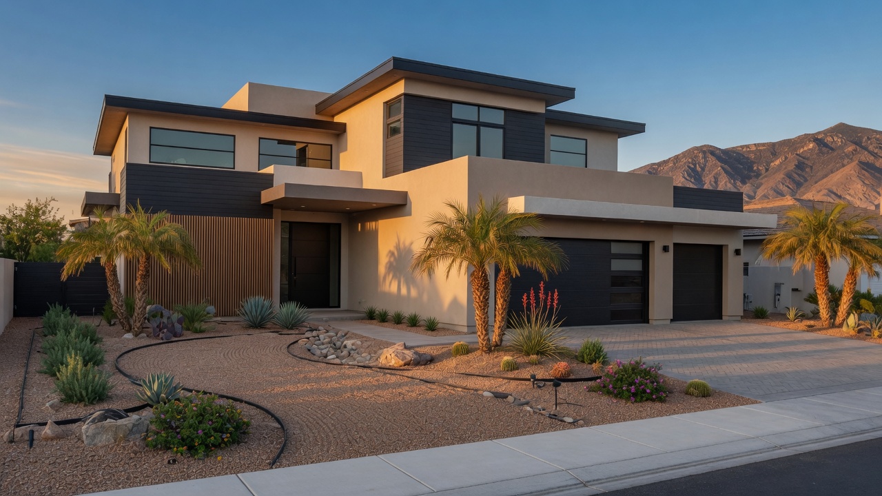 Modern two-story home at 7260 Grace Estate Ave in the Coronado Ranch community, Southwest Las Vegas