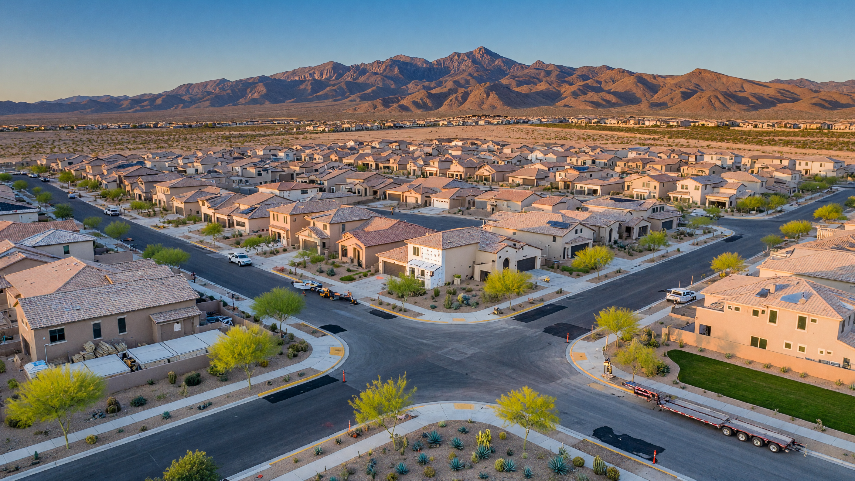 New construction homes being built in Southwest Las Vegas