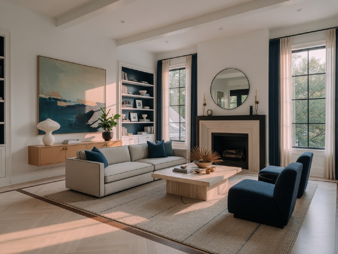 Luxury home interior in Houston Heights