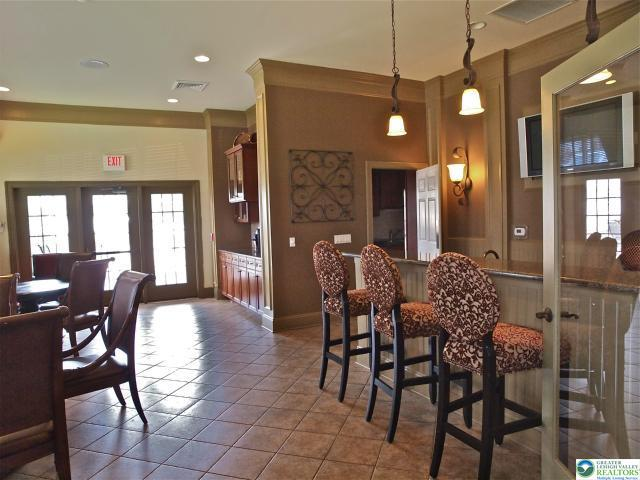 Community clubhouse lounge and bar area