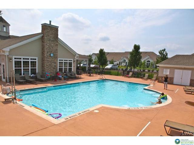 Community swimming pool and clubhouse