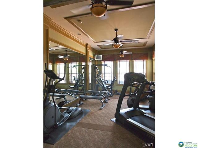 Community fitness center with gym equipment