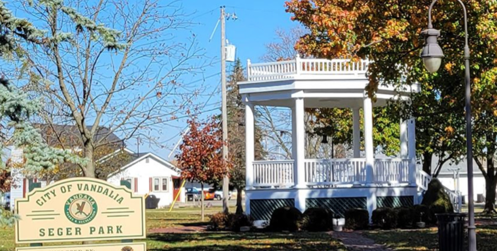 Park gazebo in Vandalia Ohio