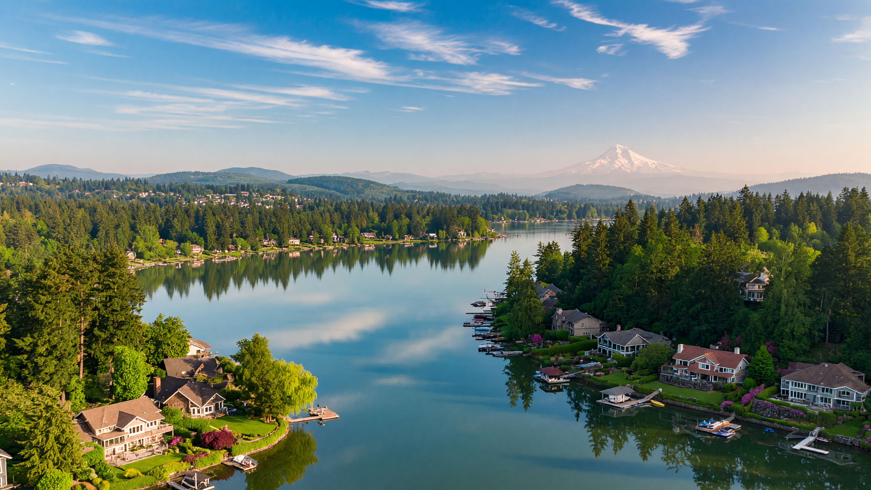 Scenic view of Lake Oswego, Oregon, one of Dawn's core service areas