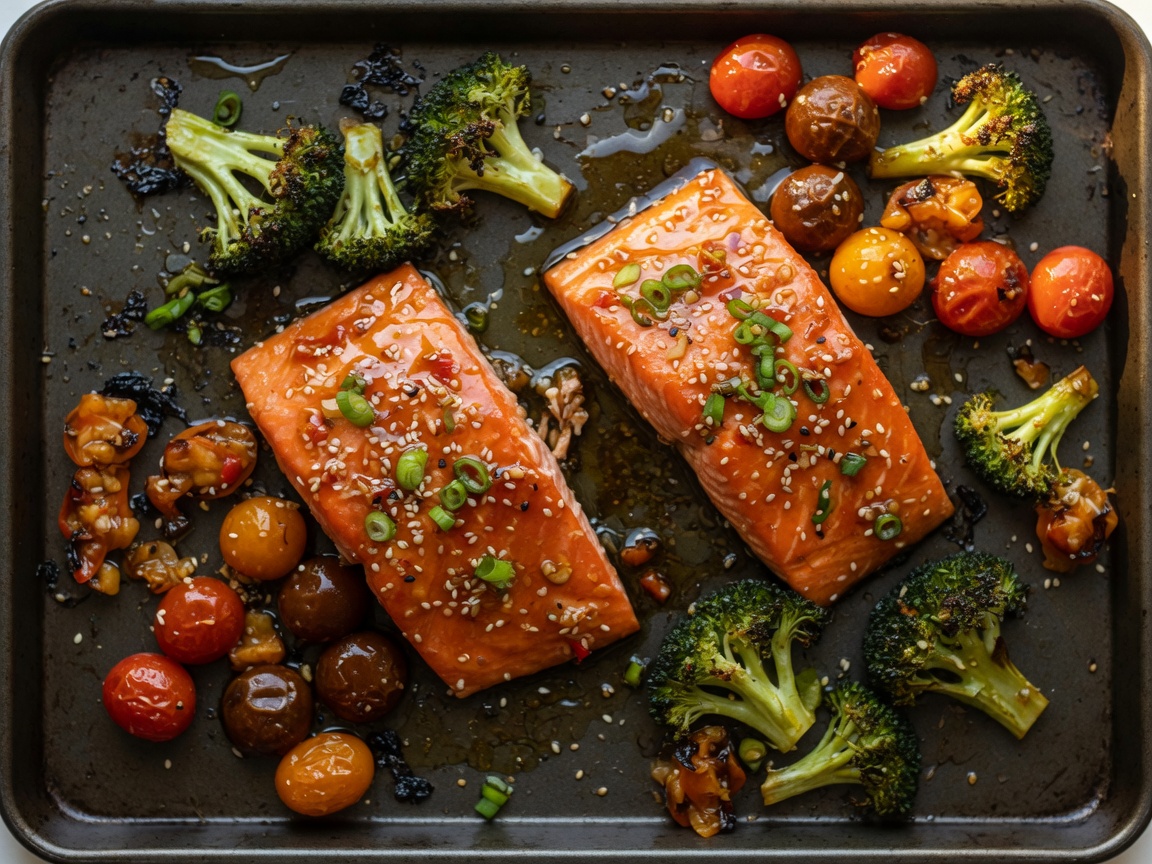 Sheet Pan Honey Garlic Salmon