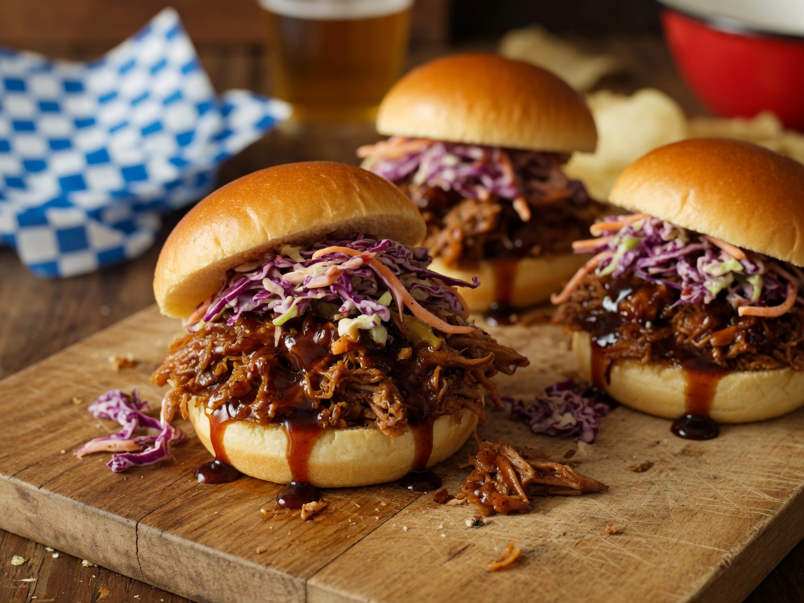 Balsamic Honey Pulled Pork Sliders