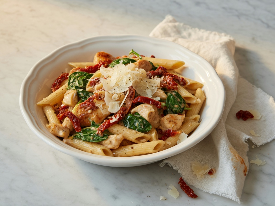 20-Minute Tuscan Chicken Pasta
