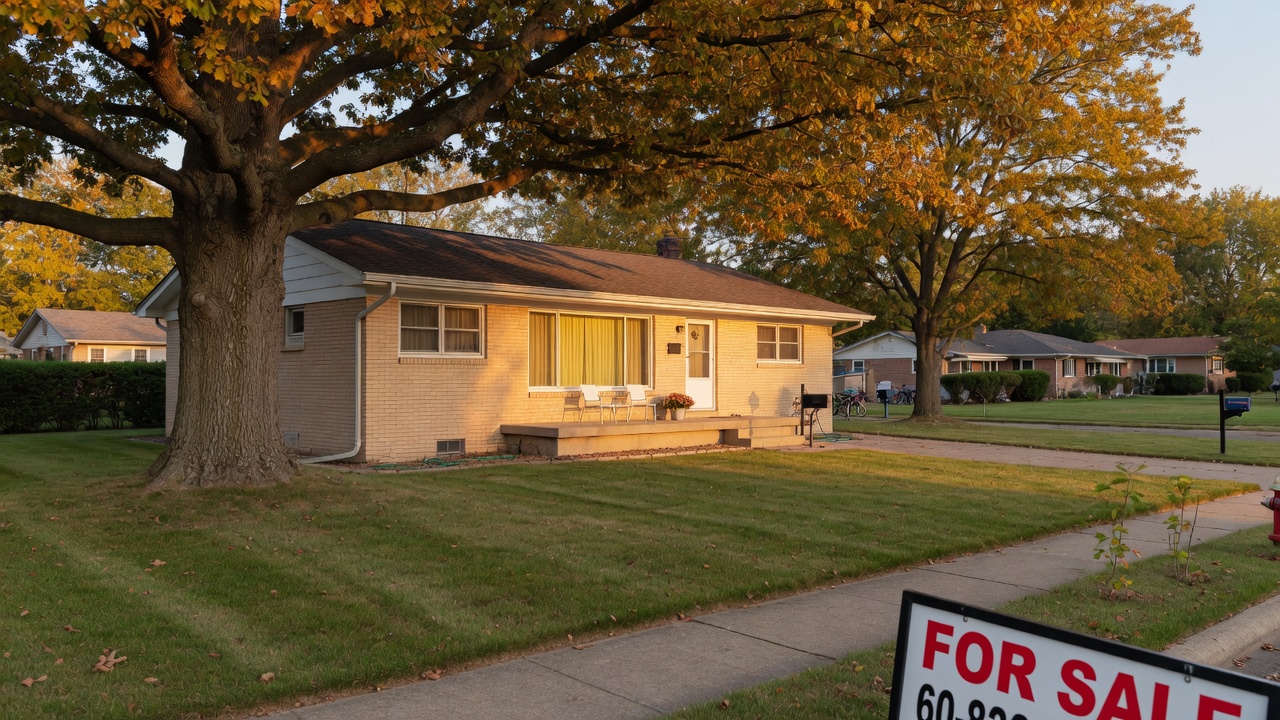 A classic ranch-style home in a peaceful Northwest Indiana neighborhood with mature trees