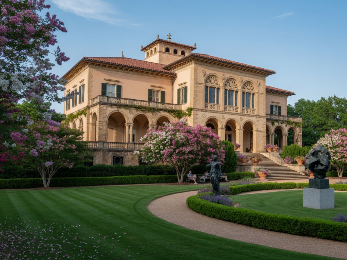 Philbrook Museum of Art — a beautiful Italian villa surrounded by gardens in Tulsa Oklahoma