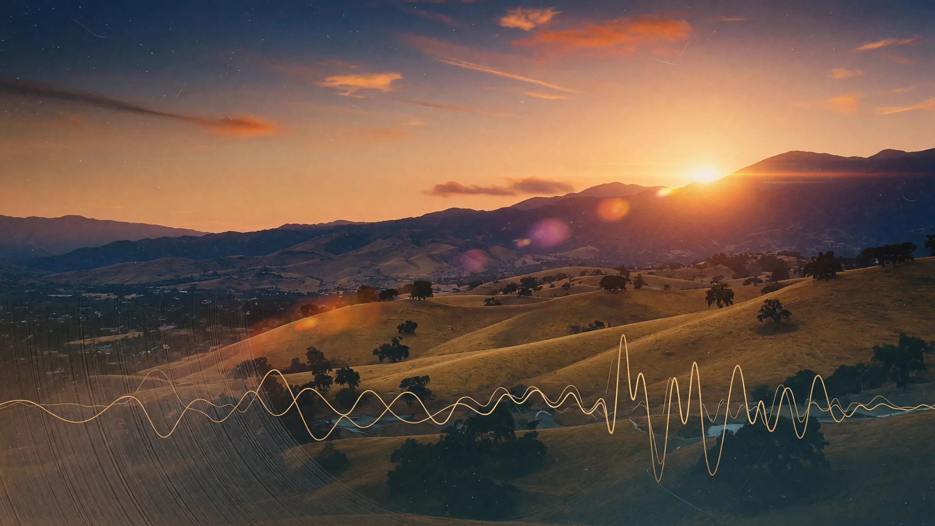Santa Clarita Valley at golden hour