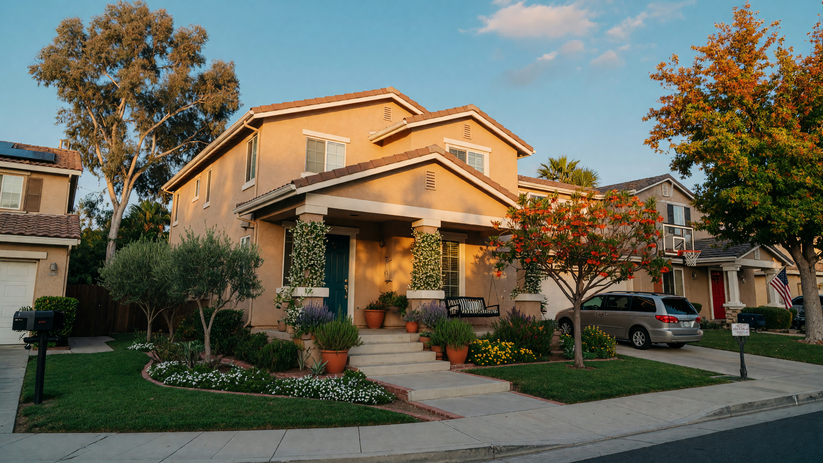 Suburban home in Santa Clarita Valley representing homeownership opportunities for local heroes