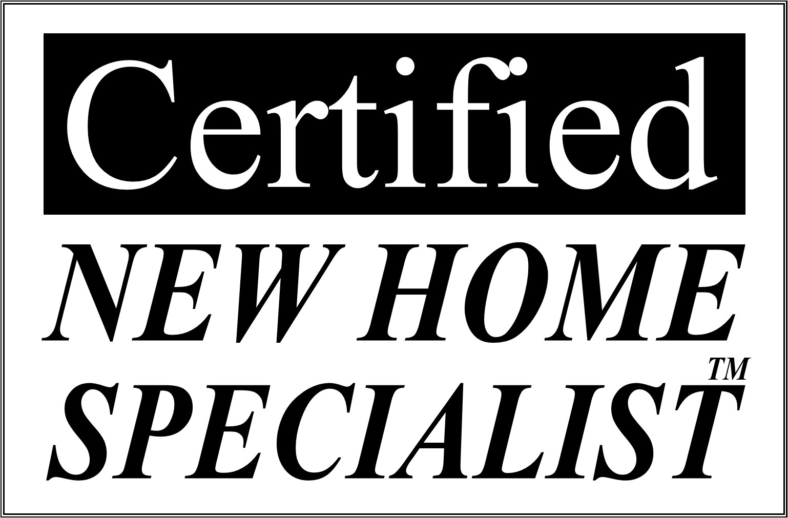 Certified New Home Specialist (CNHS) designation badge