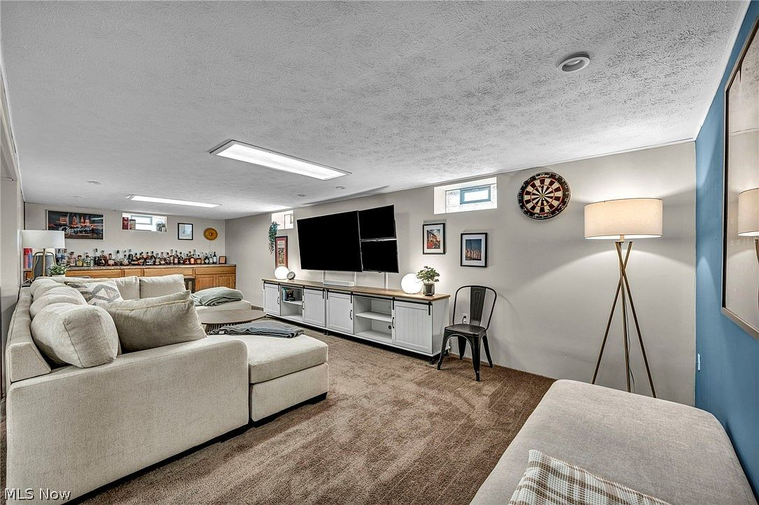 Finished basement recreation room