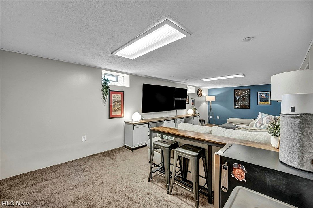 Basement entertainment area