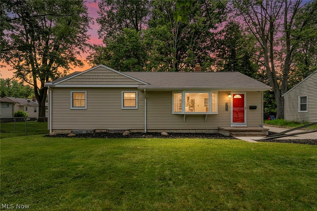 Golden hour exterior view of the ranch home at 3732 W 232nd St
