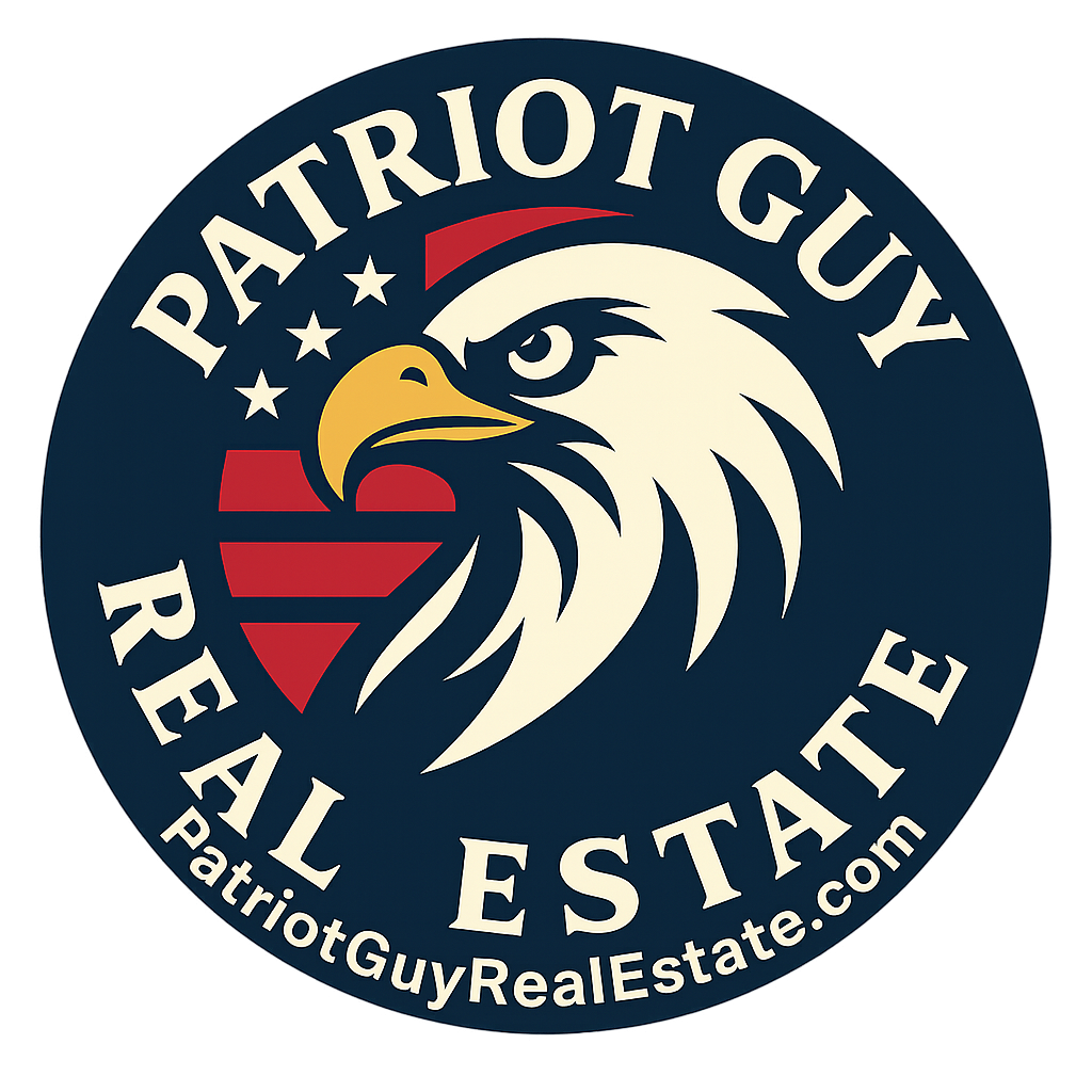 Patriot Guy Real Estate — bald eagle emblem with American flag