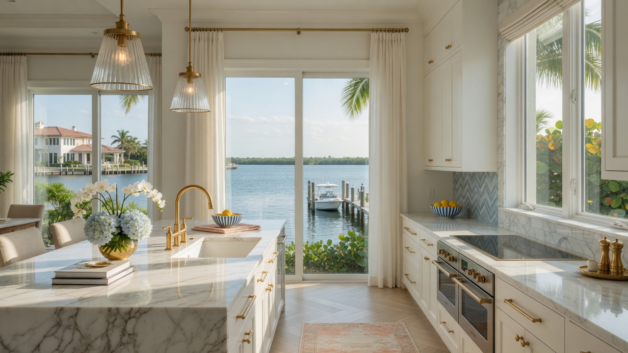 Luxury kitchen in Naples home