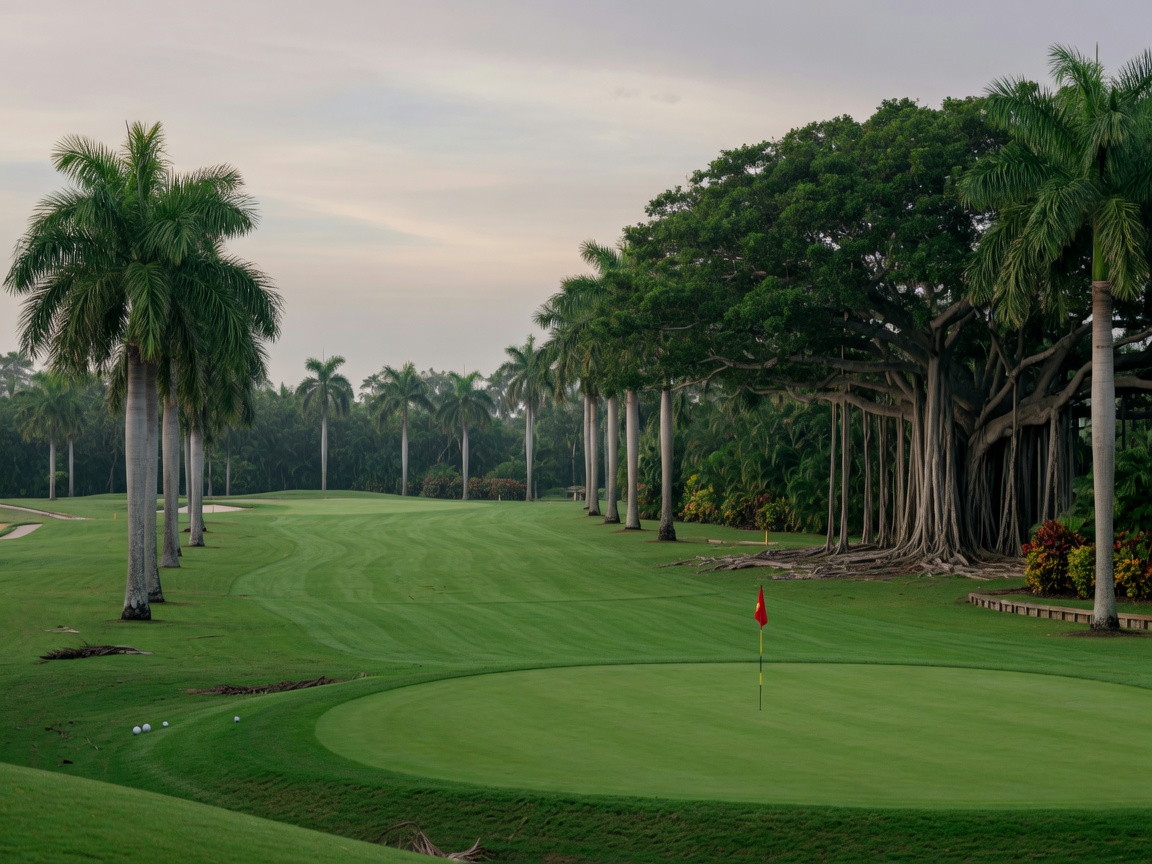 Golf course fairway at Spanish Wells Country Club in Bonita Springs, Florida