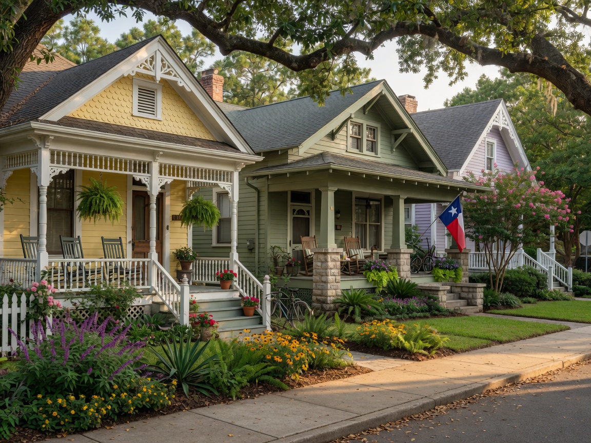 Historic bungalows in Houston Heights