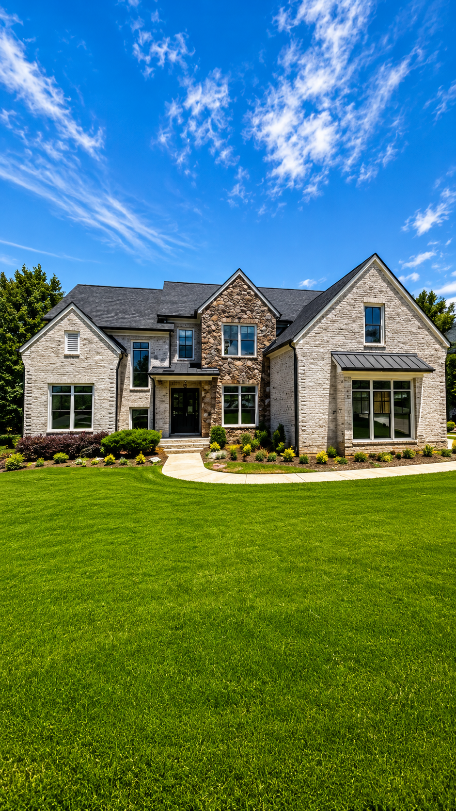 5760 Lula Bridge Ct, a nearly new 6-bedroom luxury estate in the Covered Bridge section of Chateau Elan, Braselton Georgia, backing to protected green space