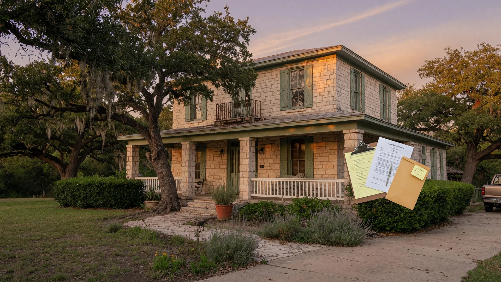 A calculator, notebook with financial calculations, and house keys on a desk — representing the financial analysis executors need to compare repair costs against as-is sale proceeds
