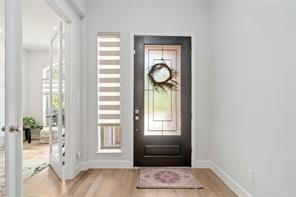 Front entryway door at 16903 Lupine Meadow Lane in The Groves, Humble, Texas