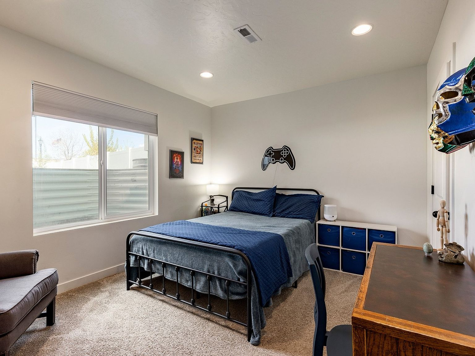 A bright secondary bedroom ready for its own story