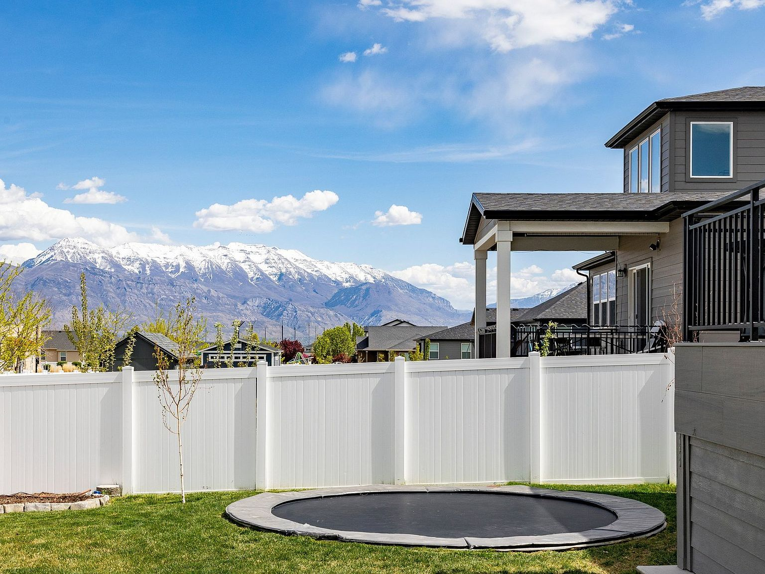 Backyard view toward mountains