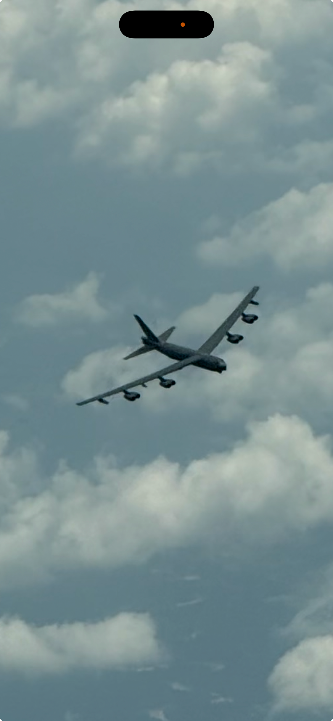 B-52 Stratofortress in flight, representing the military aviation roots that many airline pilots carry into their civilian careers