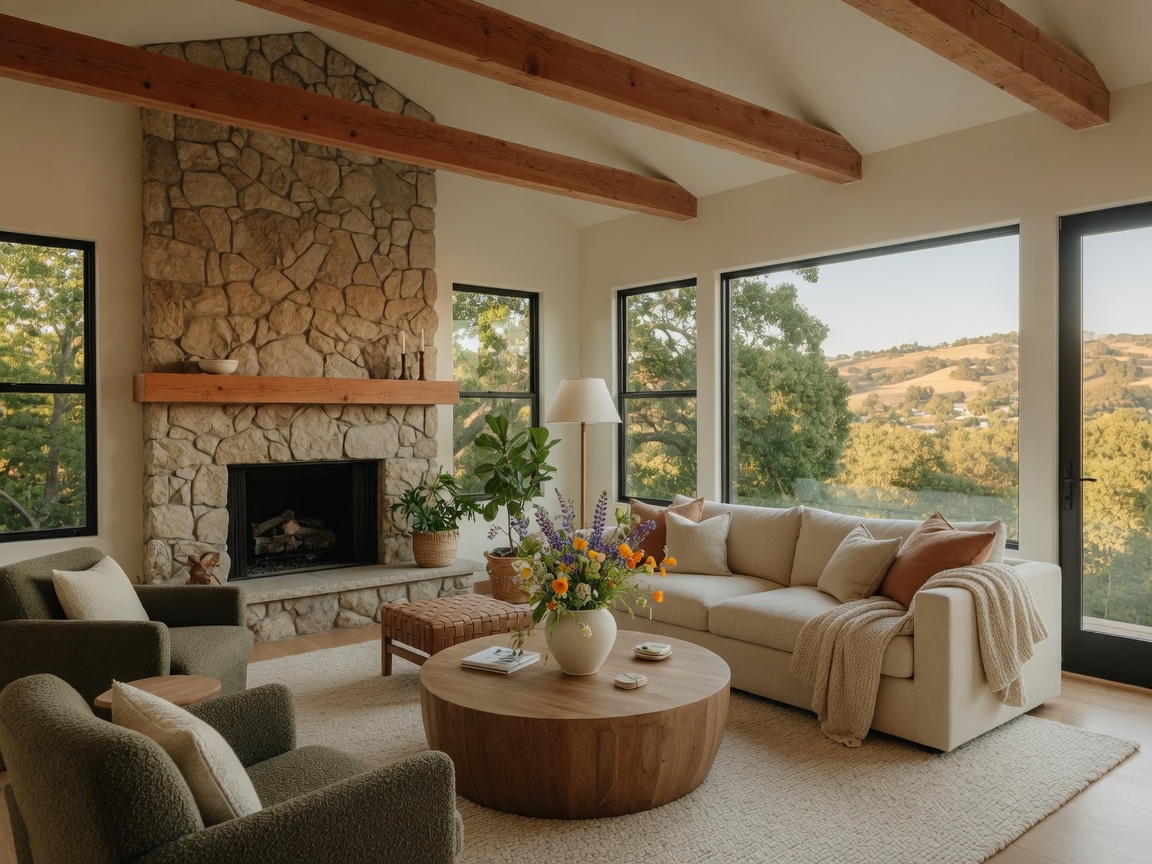 Bright home interior with natural light and warm finishes, typical of homes available in the Wheatland area