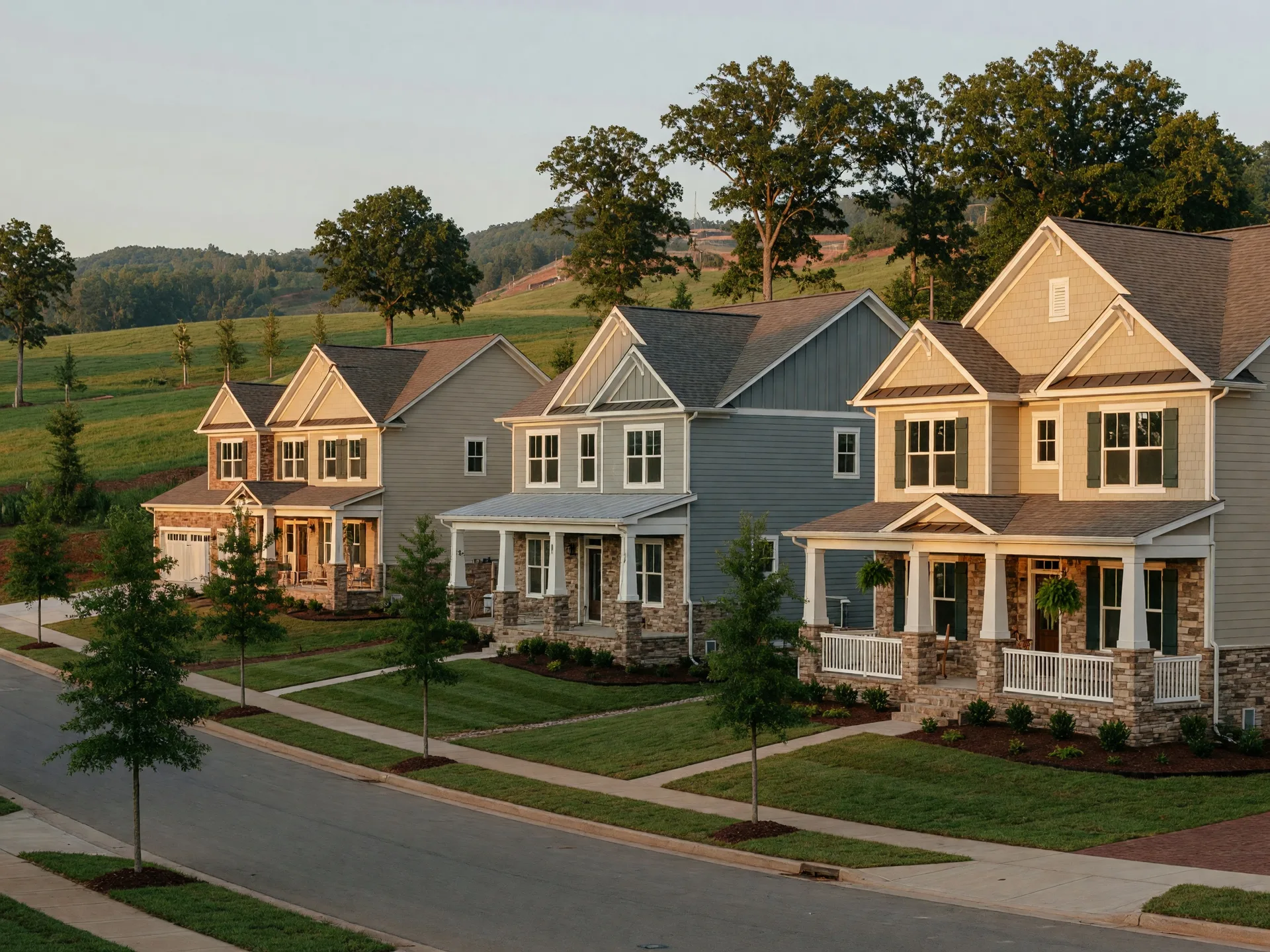 New construction homes in the Nashville metro area with craftsman and traditional-style homes