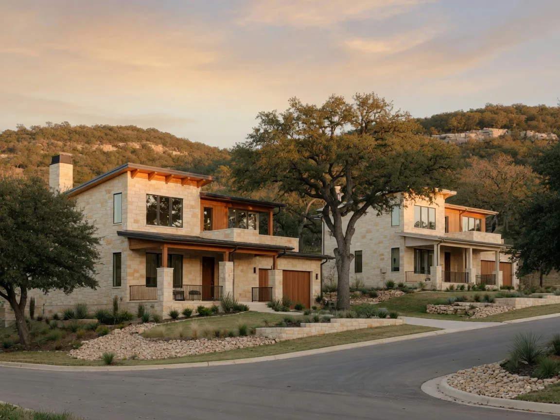 New construction master-planned community in the Denver metro with craftsman and contemporary homes, Front Range mountain views, tree-lined suburban streets