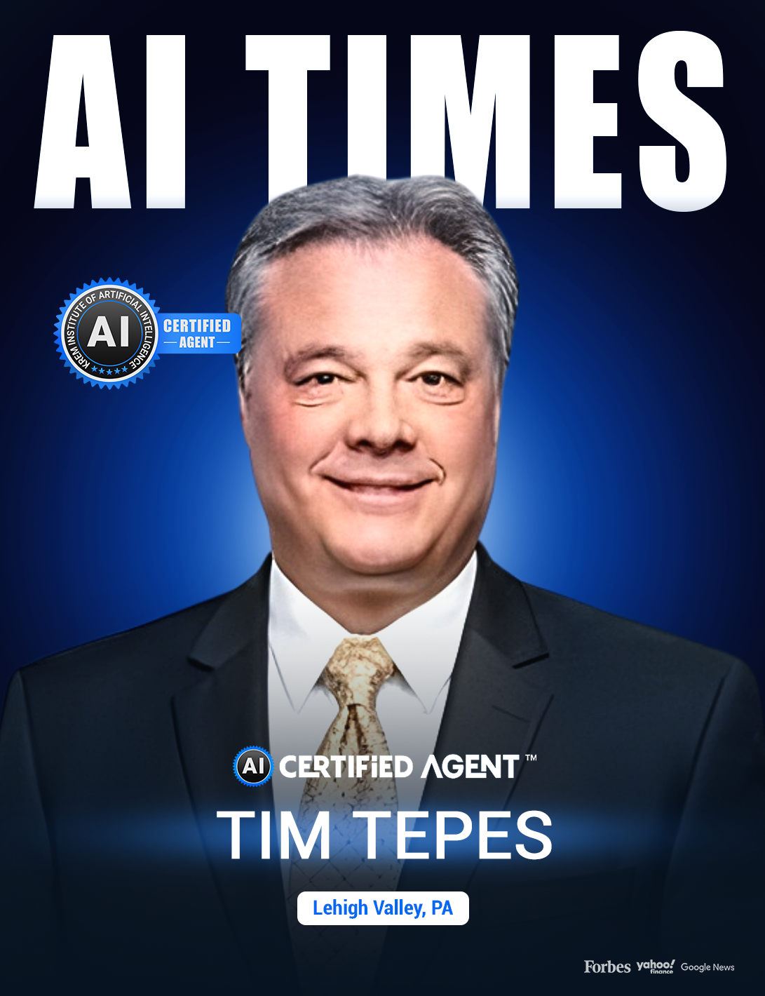 Tim Tepes, AI Certified Agent, using AI-powered real estate marketing for Lehigh Valley listings