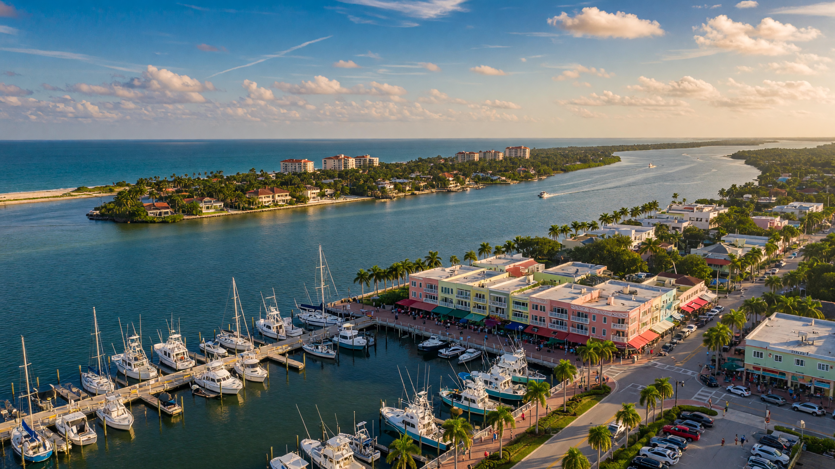 Martin County, Florida — waterfront dining in downtown Stuart along the St. Lucie River