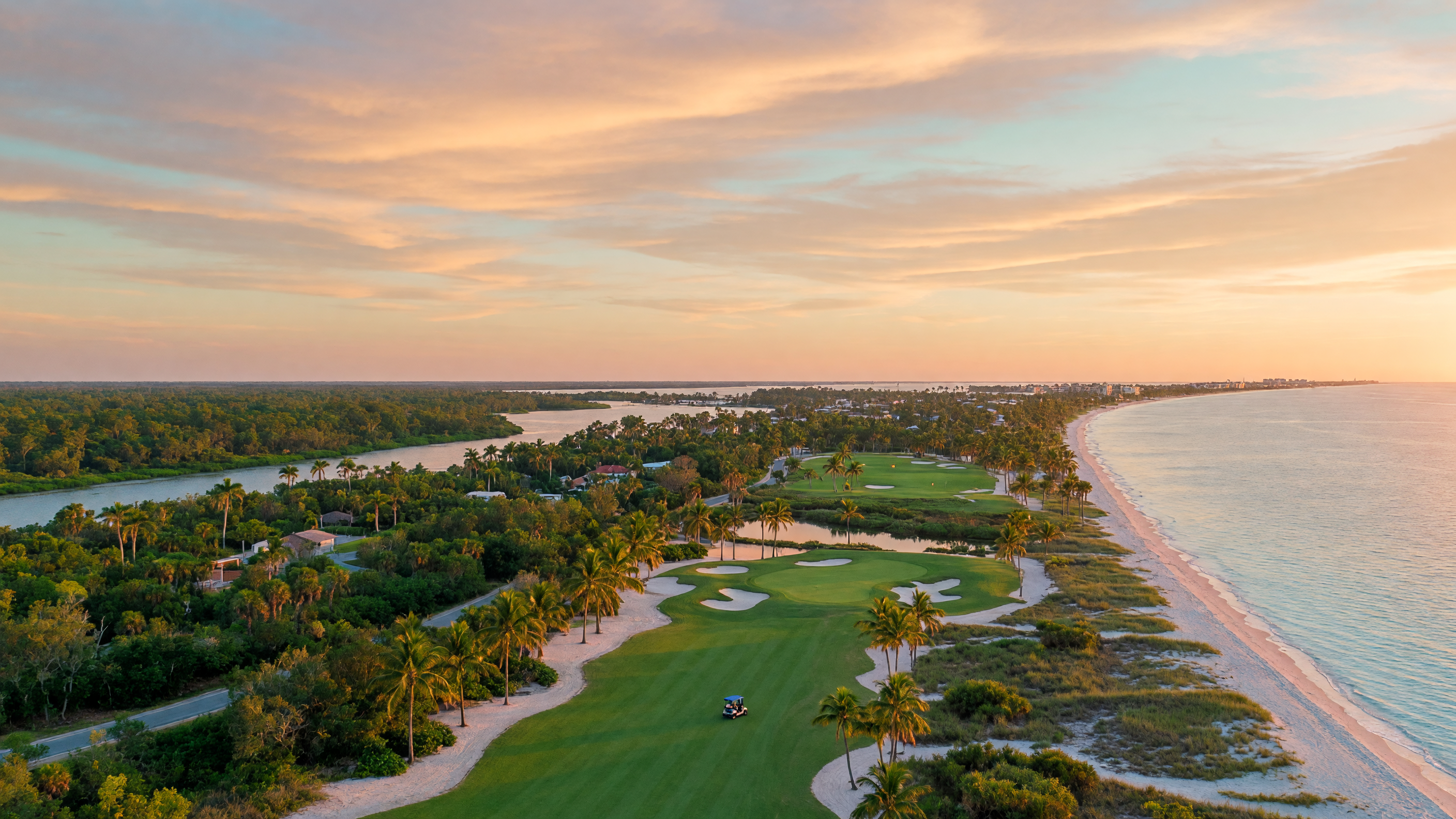 Coastal golf landscape along Florida's Treasure Coast