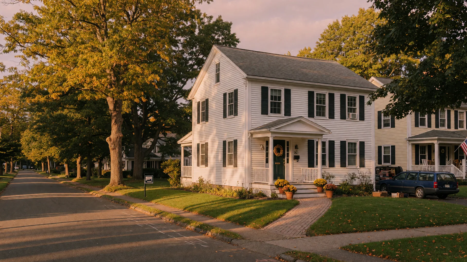 A classic New England colonial home in a quiet Connecticut neighborhood — the kind of property families prepare for sale during probate