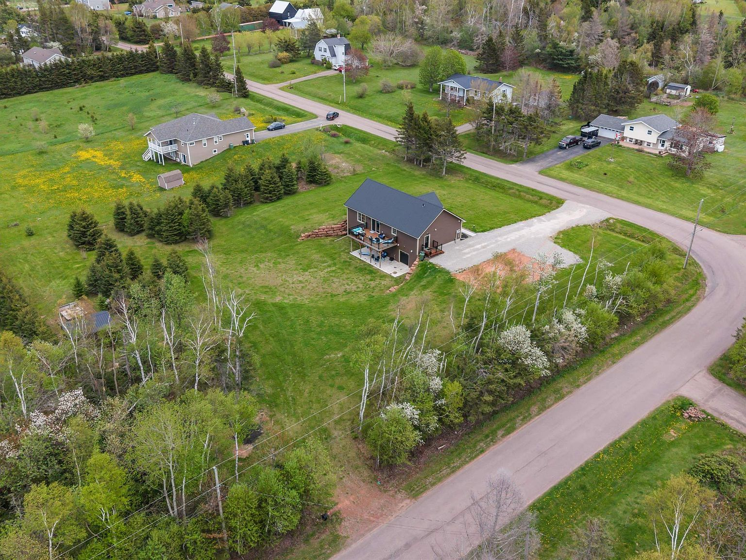Aerial top-down