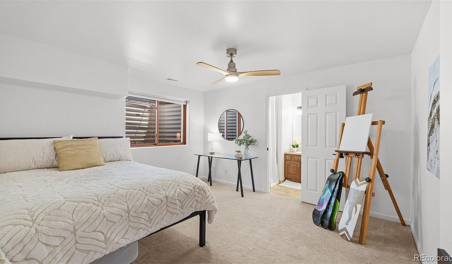 Lower-level walkout bedroom