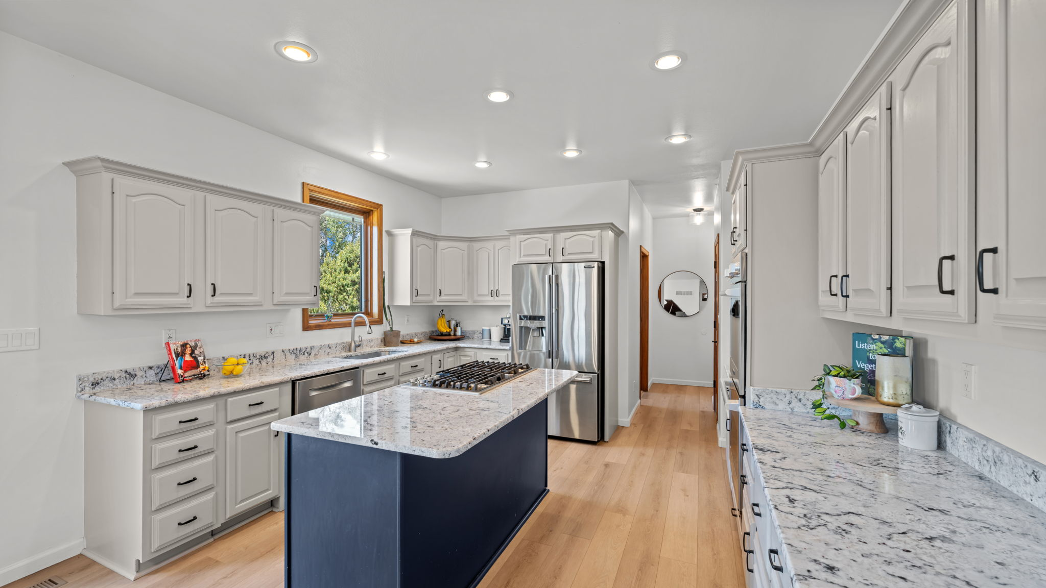 Renovated kitchen with island