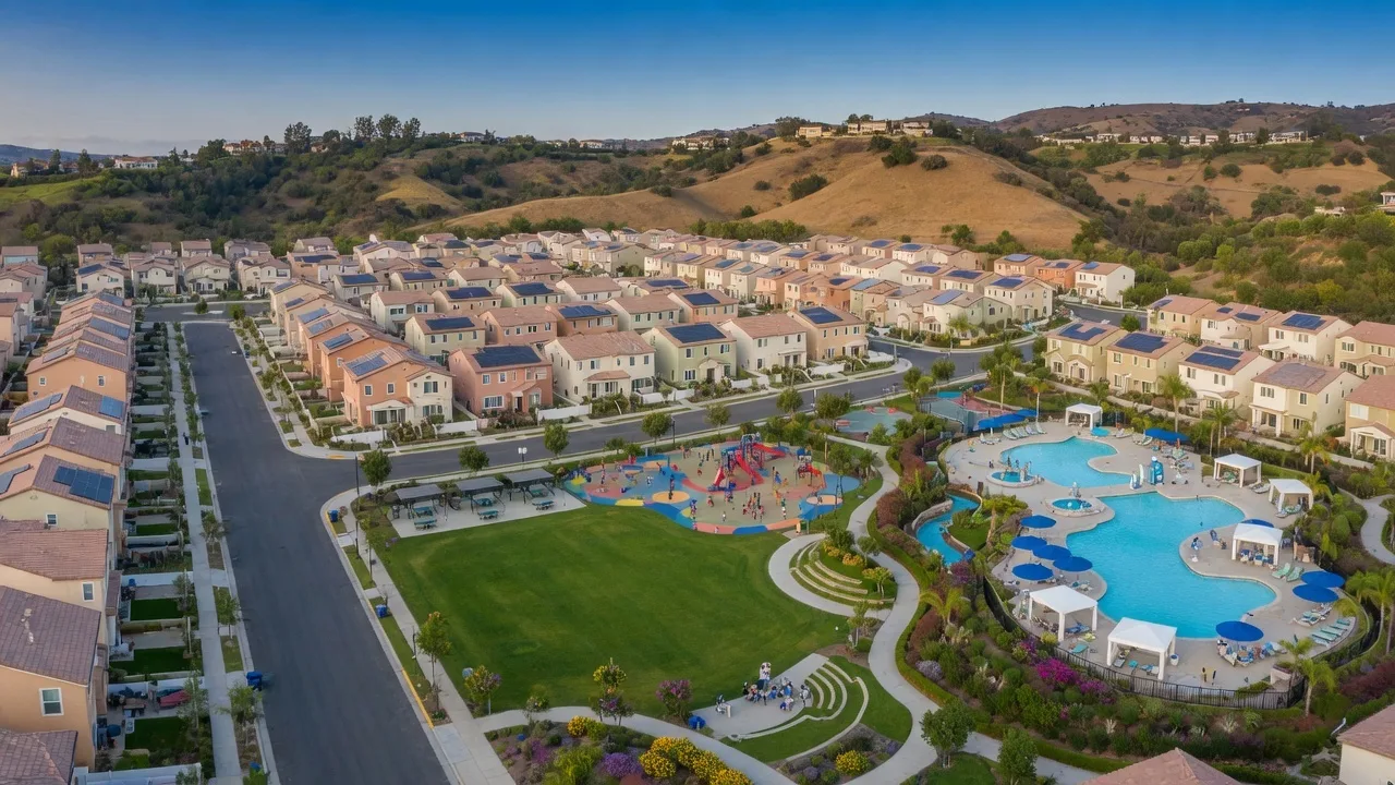 Entrance to Spencer's Crossing master-planned community in Murrieta California