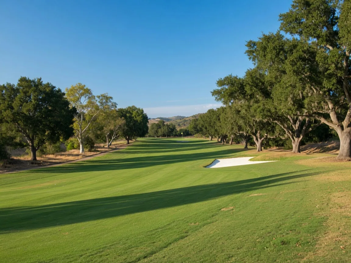 Scenic fairway view of California Oaks Golf Course at The Colony in Murrieta