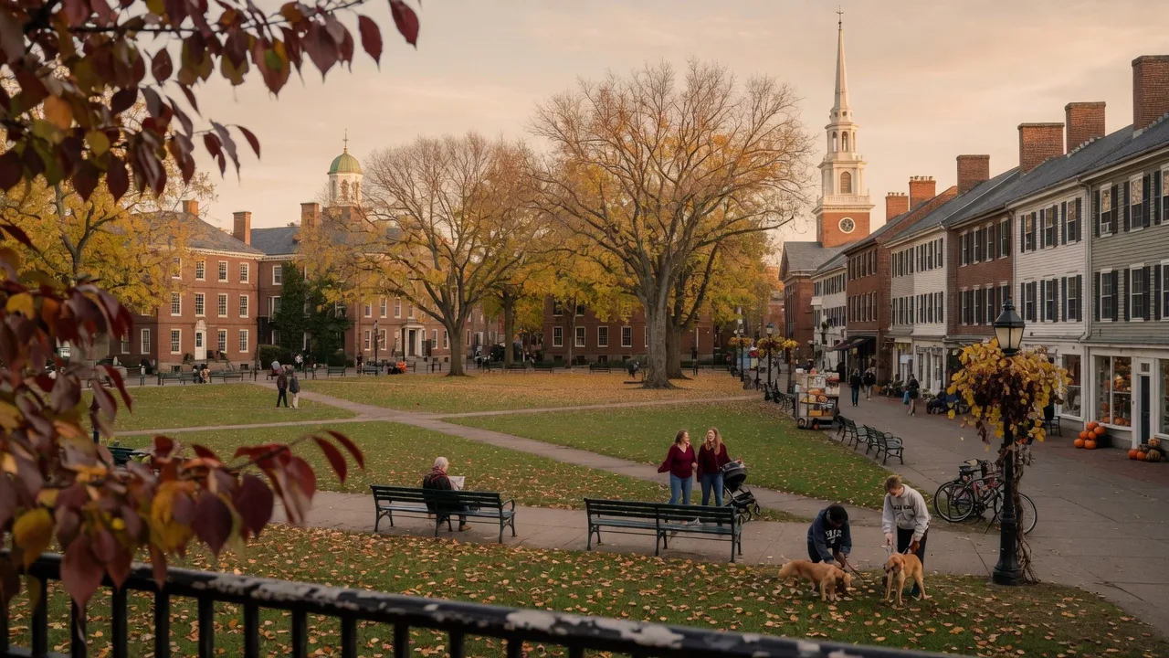 A warm view of New Haven, Connecticut — a welcoming city for residents and newcomers alike