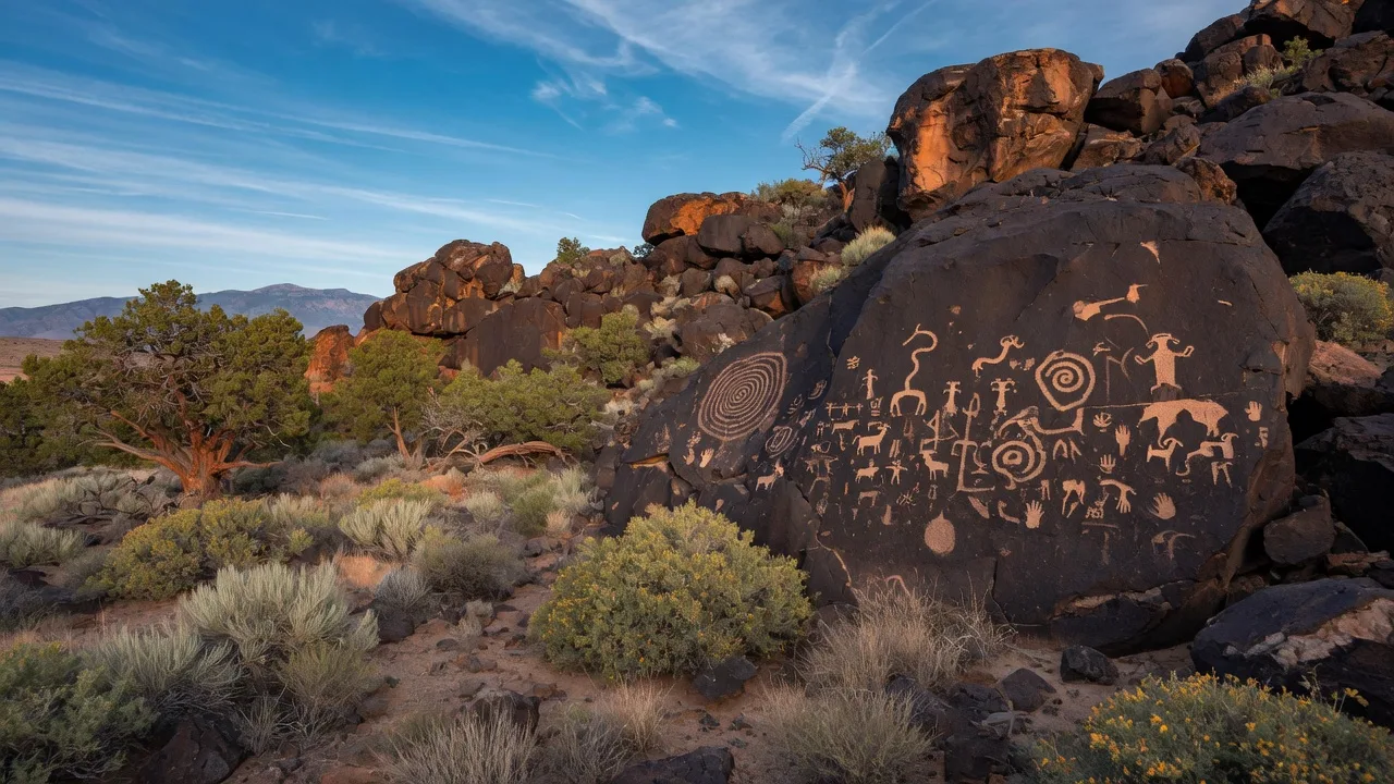 Desert landscaping with native plants