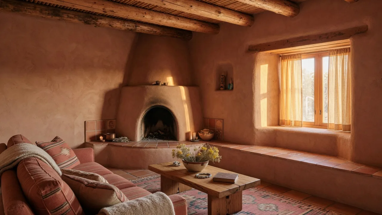 Southwestern style interior with warm tones