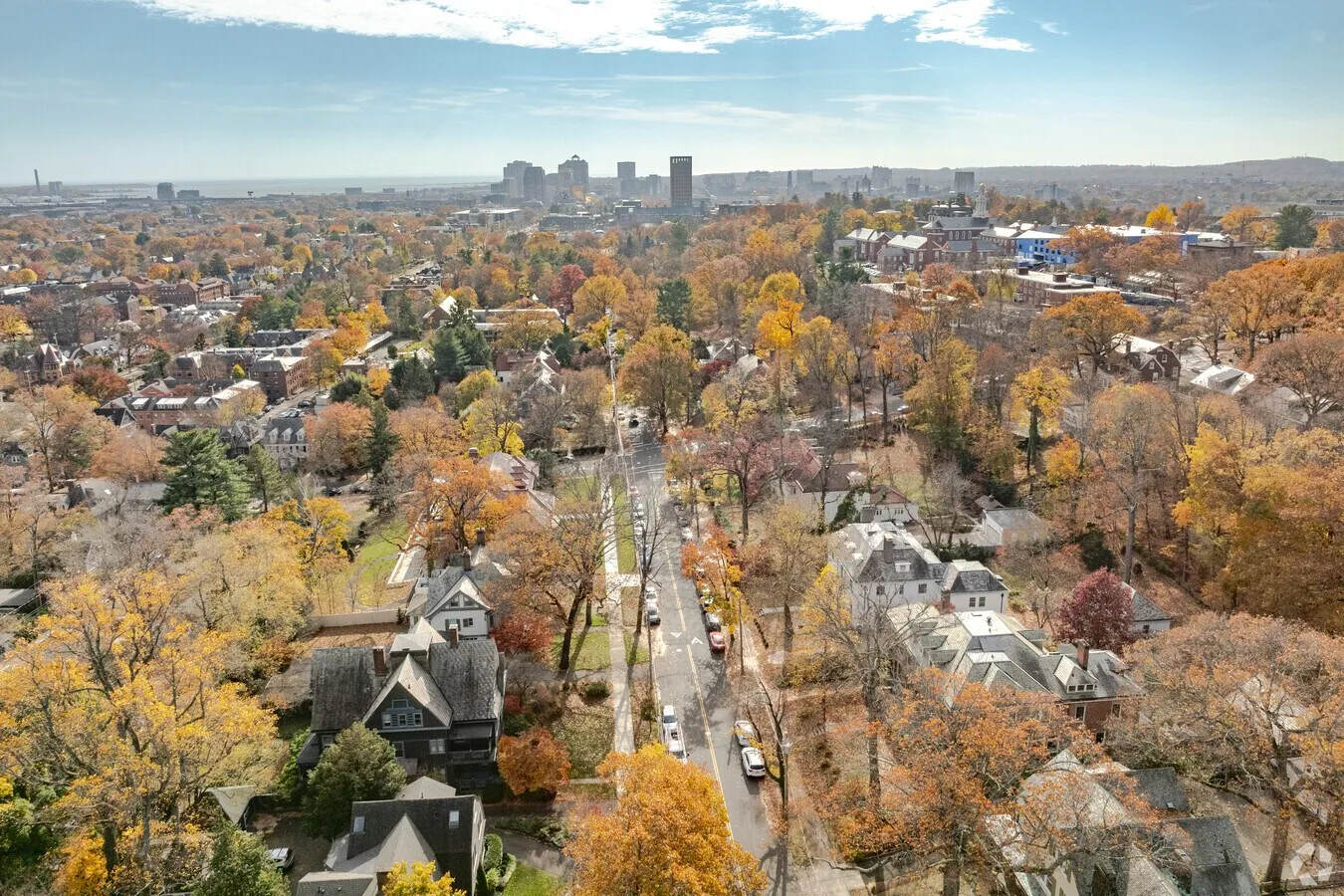 Prospect neighborhood — Suburban, hilltop views, residential