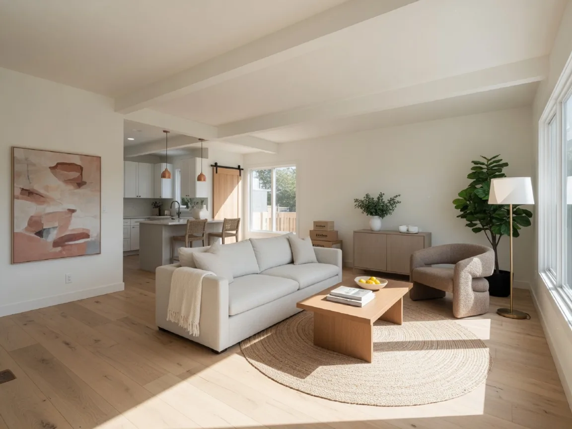 Bright modern home interior — North DFW residential