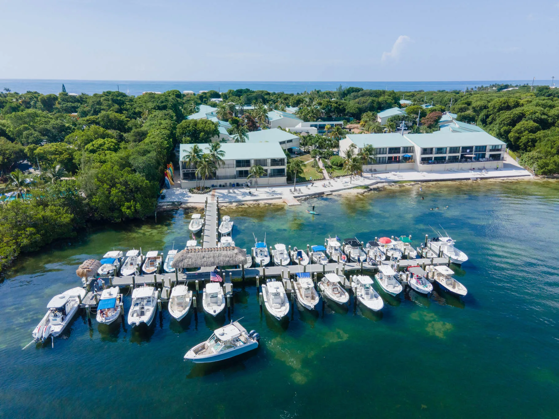 Aerial marina view at Executive Bay Club