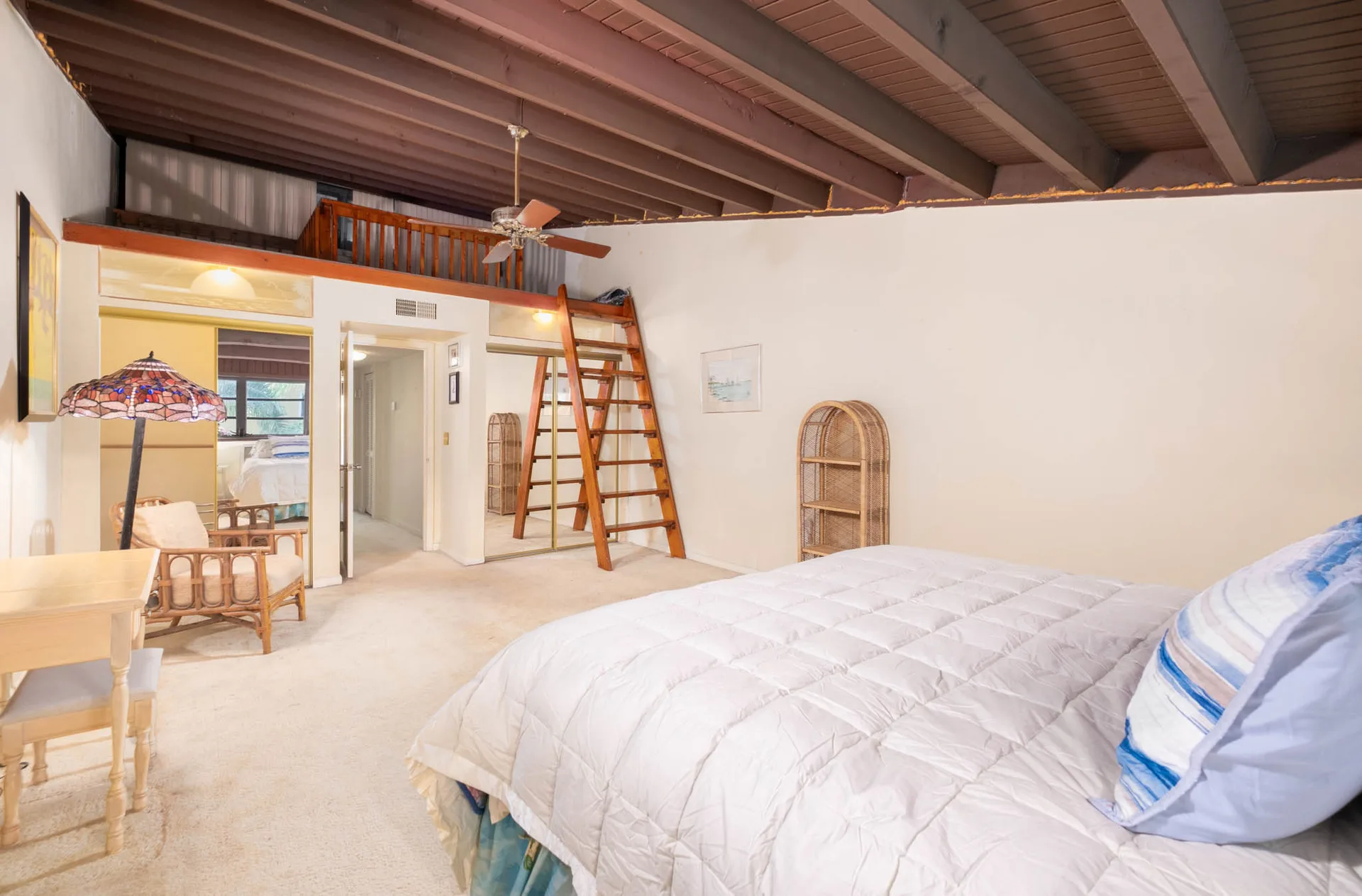 Bedroom with loft level access